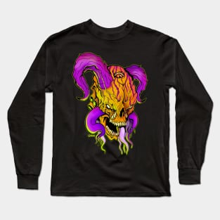 Deep One Zombie Skull Lovecraft Long Sleeve T-Shirt